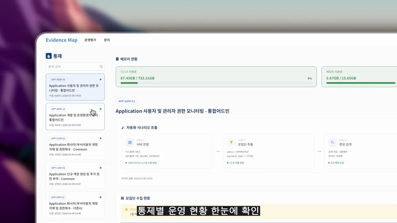 운영평가 대시보드 데모 포스터